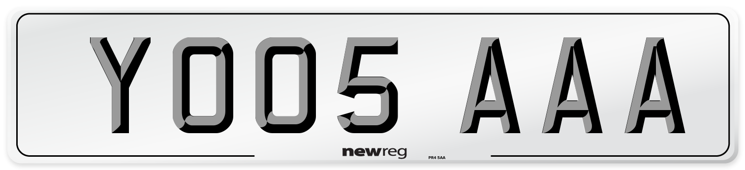 YO05 AAA Number Plate from New Reg